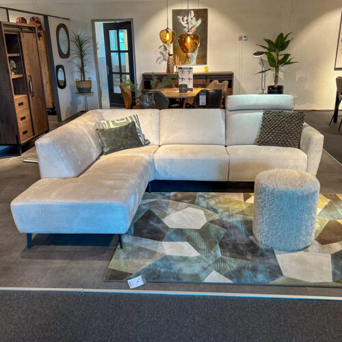 Neal bank ottomaan + 3-zits met relax