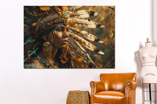 Apache wanddecoratie