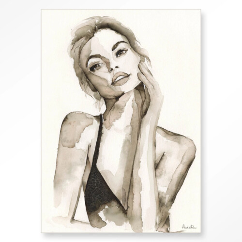 A Woman's face wanddecoratie